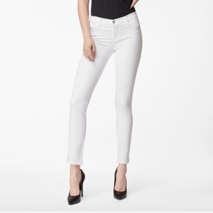 J Brand 811 White Skinny Jeans